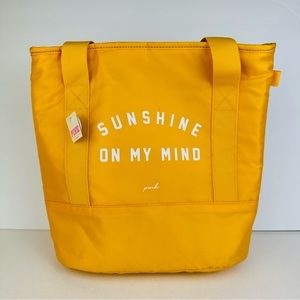 Victoria's Secret Pink ‘Sunshine On My Mind’ Yellow Insulated Travel Cooler